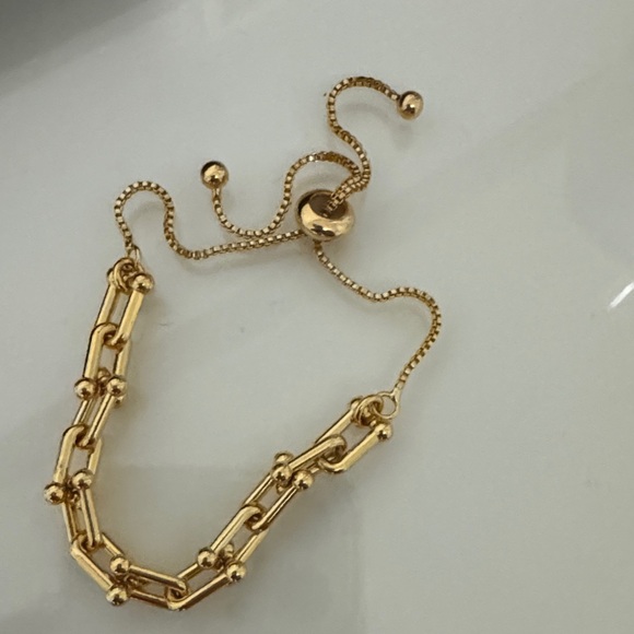 Jewelry - Gold Adjustable Link Chain Bracelet - Elegant Women's Jewelry